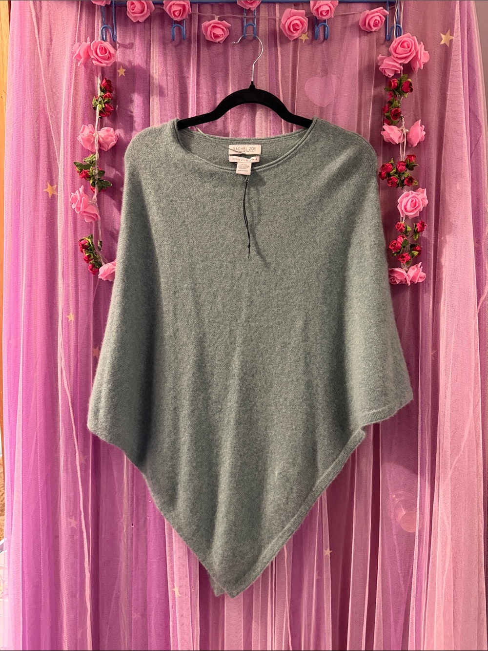 Rachel Zoe brand 100% cashmere new poncho